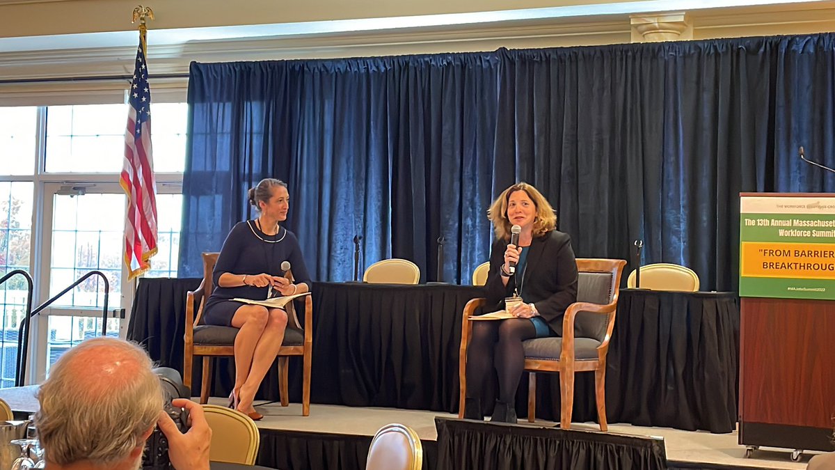 .<a href="/MassLWD/">Massachusetts Labor & Workforce Development</a> and <a href="/WB_DOL/">USDOL Women's Bureau</a> have a conversation about our economy and labor market.Unemployment is low overall, but not for all populations. #MAjobsSummit2022