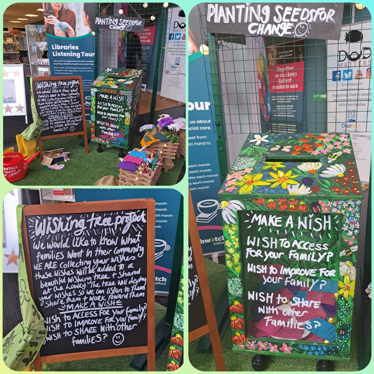 Come and plant your seeds of change in our wishing tree at #BroughtonHub to capture the hopes and wishes for your family and community