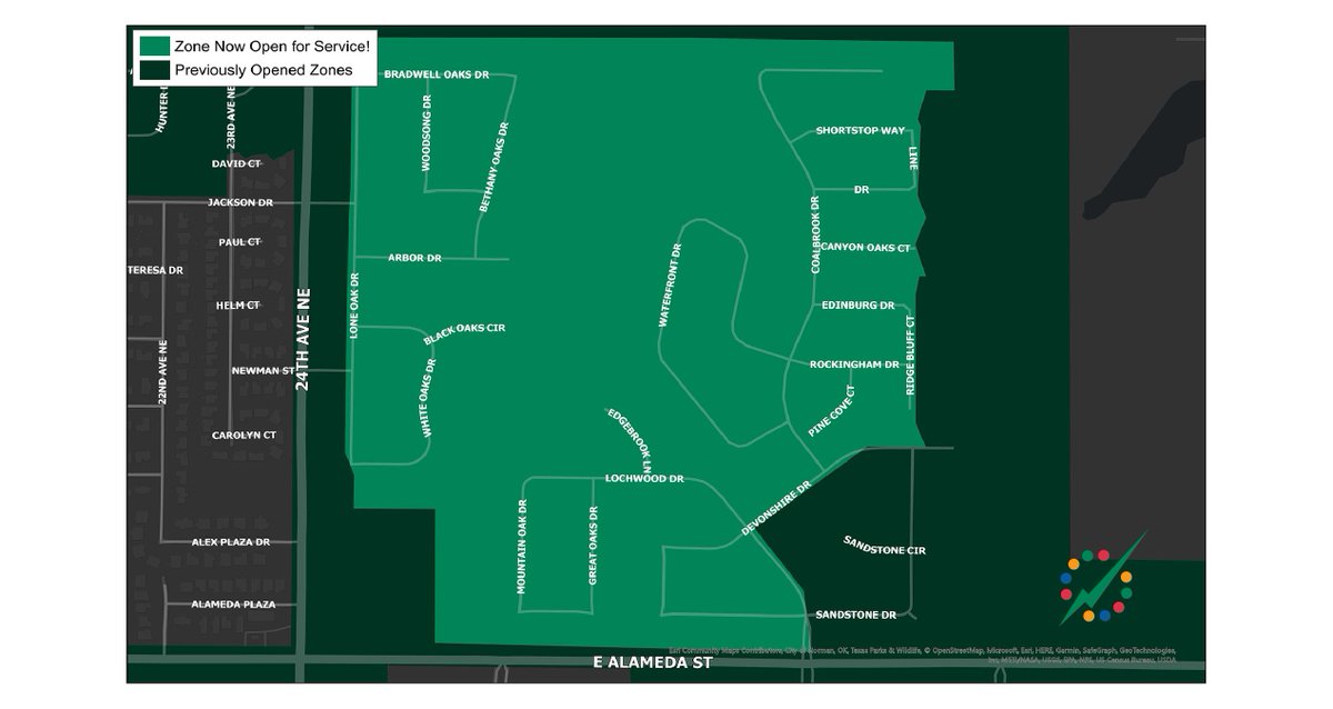 OecFiber's tweet photo. ⚡️ NEW WEEK, NEW FIBER ZONE ⚡
️•
Congrats to everyone in the green areas shown on the map - you can now sign up for #OECFiberFast services!
•
Visit https://t.co/gfmbxPJTUa to get started today! https://t.co/4QVh7RrIp4