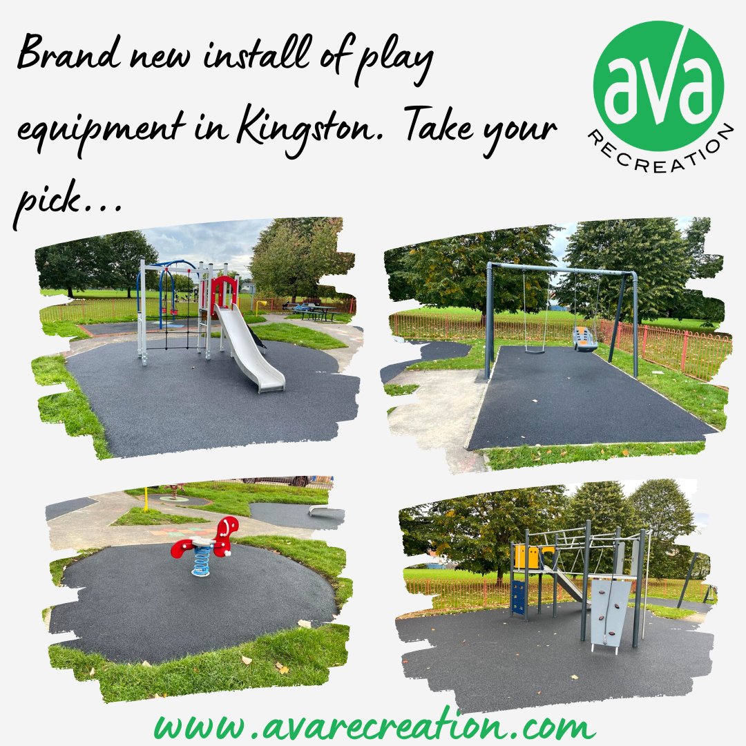 AvaRecreation's tweet photo. A brand new install of playground equipment in Kingston on behalf of @KompanUK 

Which one would you pick?

#playground #playgroundequipment #play #outdoorplay #outdoorplayground #playgroundsurfacing #teamava #avarecreation https://t.co/SIw5uQVPWS
