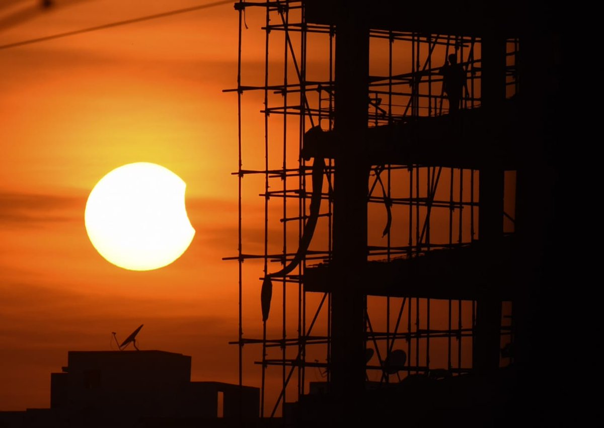 #SolarEclipse seen from #Chennai. Photos by LR Shankar, BA Raju and R Ramesh Shankar
