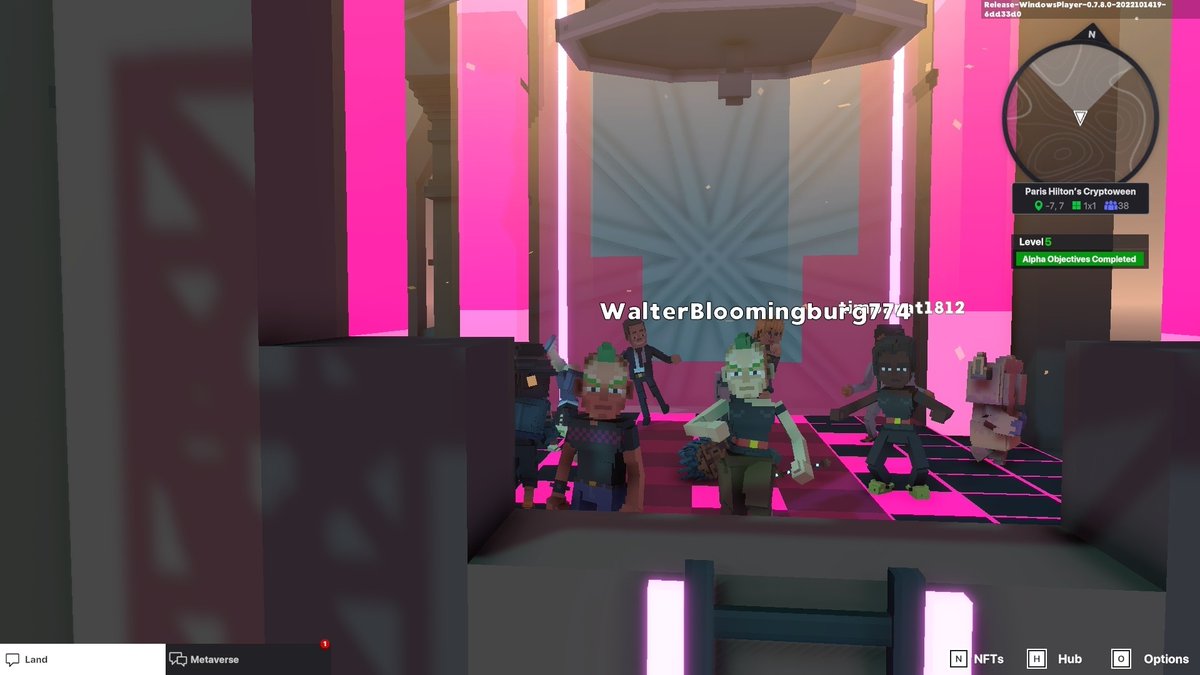 s1663609's tweet photo. @TheSandboxGame I just participated in the Paris Hilton  #Cryptoween Event. Dancing in the Clock Tower check out my screenshot below!
🎃👇 https://t.co/LfrvXor6uo