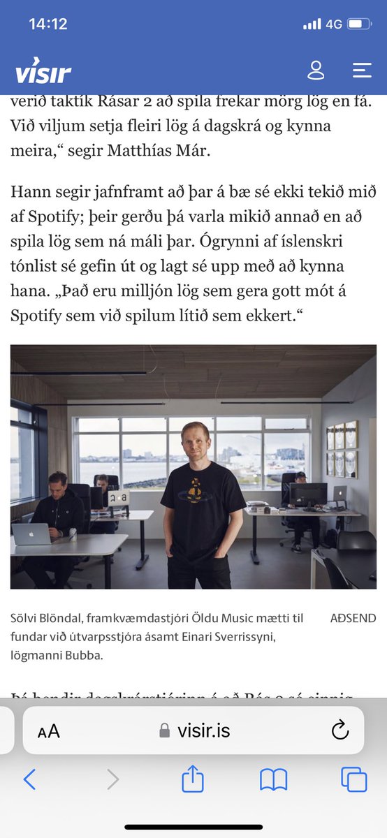 ladysonjayr's tweet photo. Sölvi Blöndal, Einar Þór, Bubbi, Auður, Atli Már, Birgir Örn, Matthías Már, Stefán Eiríksson og að sjálfsögðu höfundurinn Jakob Bjarnar sem kom Eddu Falak inn í fréttina sem helsta sökudólg þess að lag spilast ekki nógu oft á rás 2. Can’t make this shit up https://t.co/wd5O1S6gQl