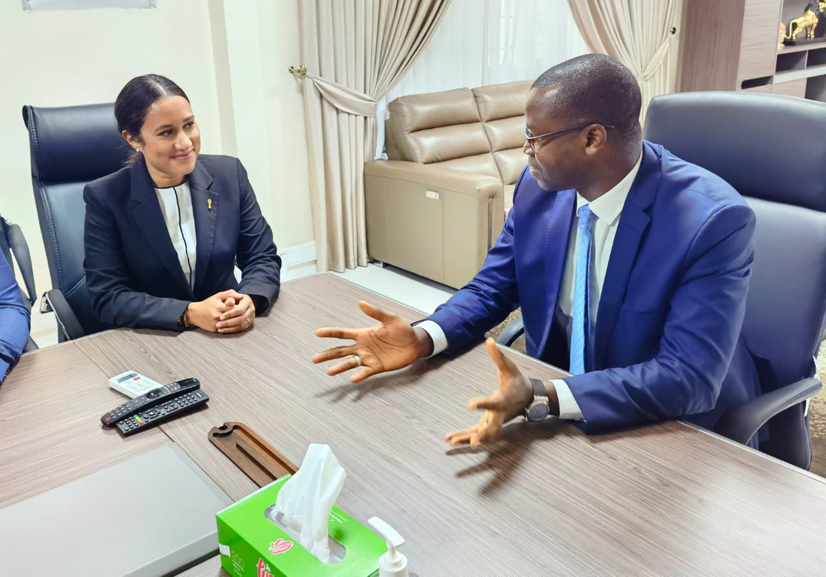 sports_gouv_sn's tweet photo. Mission conjointe FIFA/CAF conduite par @sf_solemale, Avocate Experte en Gouvernance du Football à la FIFA
La team en audience avec le Ministre des Sports @YDiatara https://t.co/O0hlPUnoB3