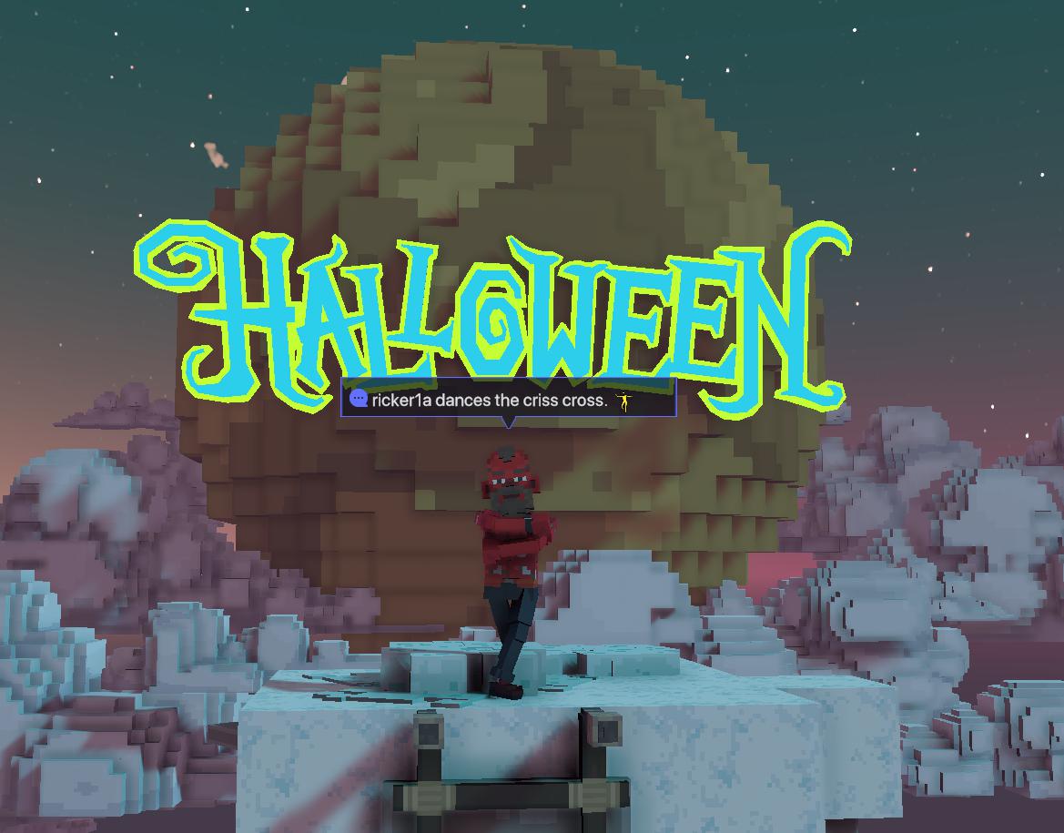 Ricker9a's tweet photo. @TheSandboxGame I just participated in The Sandbox Halloween Special Giveaway. Here is my screenshot at the Wold Diorama!
🌙👇 https://t.co/884FbmG9J3