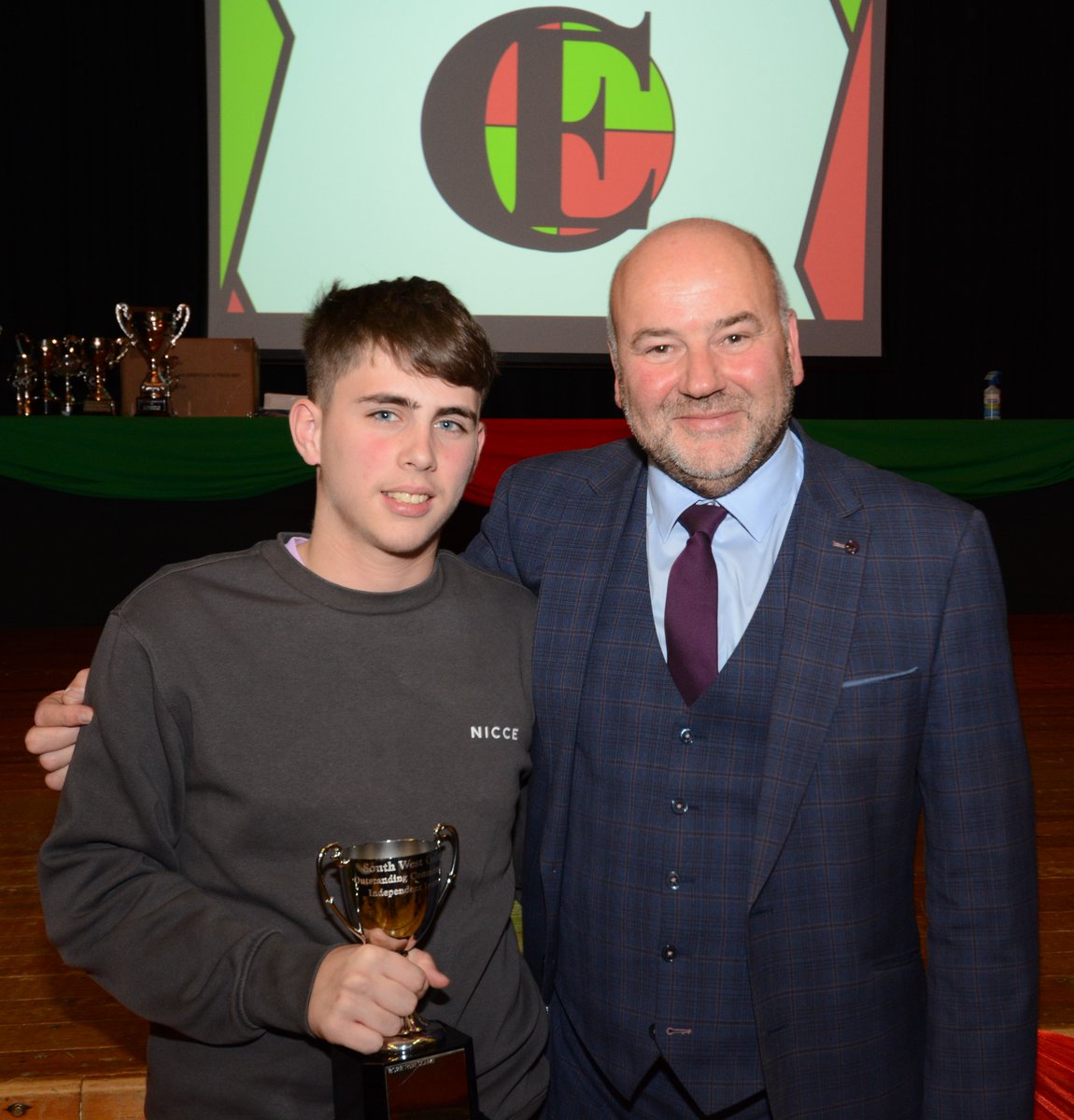 🎉 Congratulations 🎉 to Rory Clarke with Principal, Mr Jackson-Ware, receiving the SWC award for 'Outstanding Commitment to Independent Learning' at the Erne Integrated College prize giving event on 29th September.