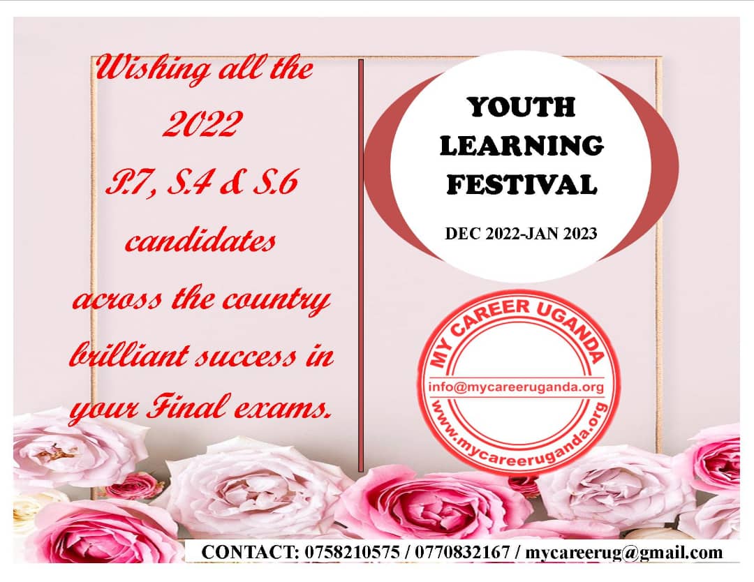 mycareeruganda's tweet photo. Love and Best Wishes to the 2022 PLE, O &amp; A Level Candidates ✍️
@joelbwana4 @mulihiB @KIIRAISIMA4 @ReonRaeMusic @RJjuuko1 @Saultmwine https://t.co/8AbuQY6PBa