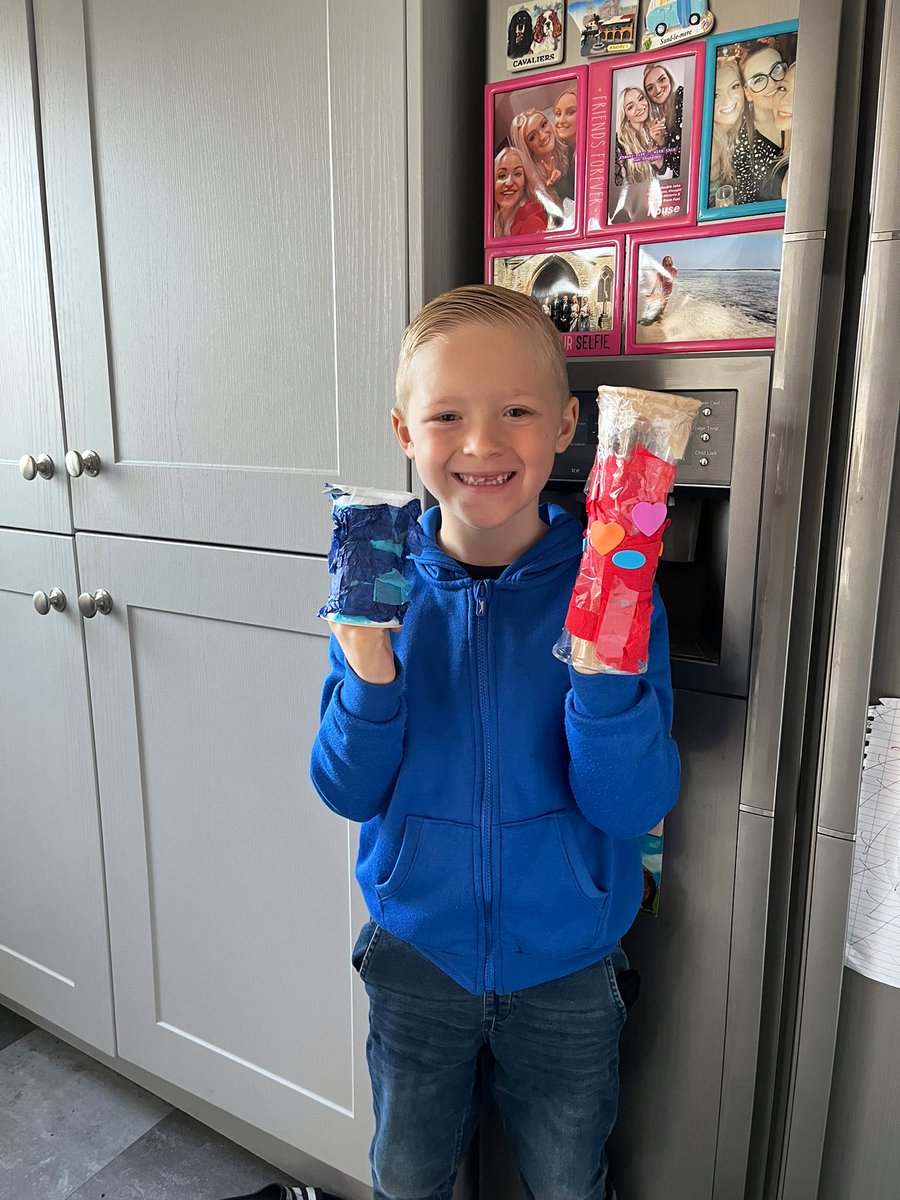 Em_H_2's tweet photo. @WCLPS @wclpsyear2 George loved making his djembe drum so much at school he’s made another at home this morning 🪘 https://t.co/hhZ9TAP3DX