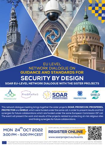EuShield's tweet photo. #SYNYO presented the #SHIELDProject as a collaboration activity in the 'EU-level Network Dialogue on Guidance and Standards for Security by Design' online event orognised by @SOARProjectEU.

#SecurityEU #ISF #ShieldProjectEu #Safety #Security #Interfaiths #Resilience https://t.co/6YkSpHUz19