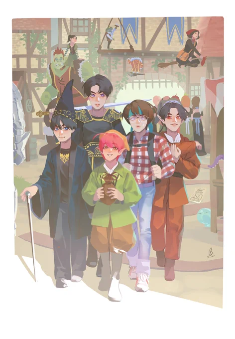 Dear diary,Wanna record my days in this isekai. So glad that I've been keeping you in my backpack since I bought you, a year ago…Today, Ryuga and Fujii chan said that we need a magic piranha and we can get it at the market.#美少年 #エルフの冒険録#エルフ藤井ちゃんの冒険録 