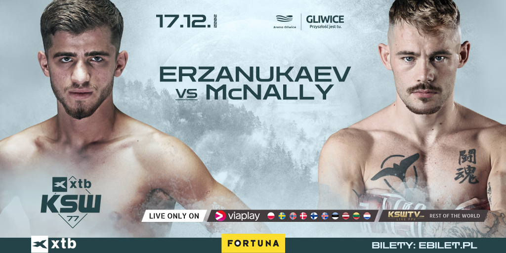 KSW (@ksw_mma) on Twitter photo Kicking-off this MEGA CARD! 🤩
🇵🇱 Erzanukaev vs. McNally 🇮🇪
XTB KSW 77 | Dec 17 | <a href="/viaplaysportpl/">Viaplay Sport Polska</a> Kicking-off this MEGA CARD! 🤩
🇵🇱 Erzanukaev vs. McNally 🇮🇪
XTB KSW 77 | Dec 17 | <a href="/viaplaysportpl/">Viaplay Sport Polska</a>