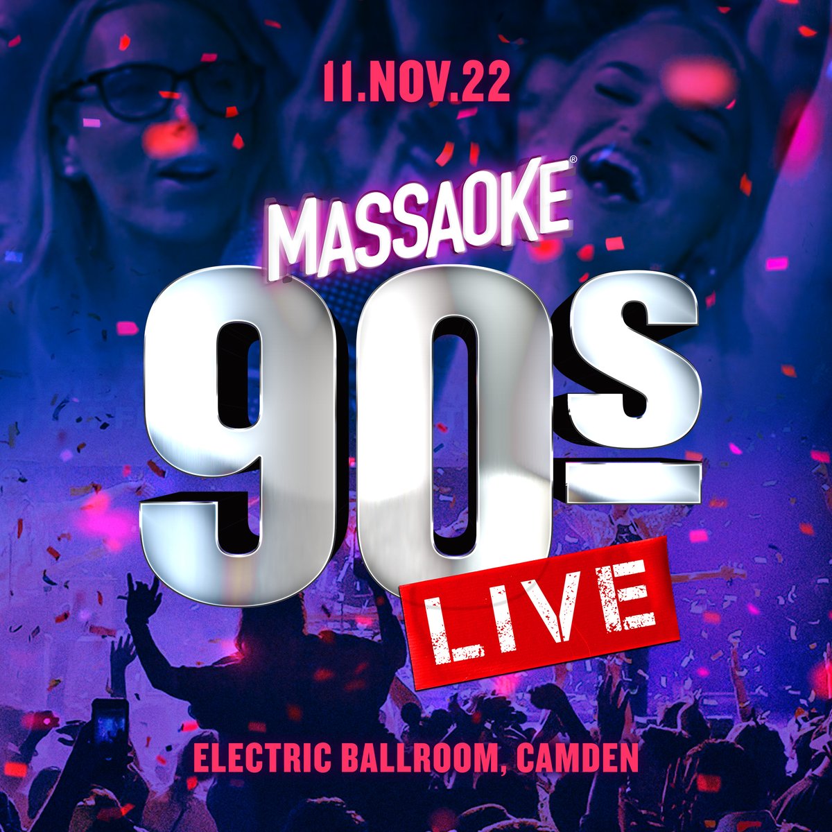 Electric Ballroom (@eballroomcamden) on Twitter photo <a href="/massaoke/">Massaoke</a> will be back on the 11th of Nov with THE GREATEST SMASH HITS OF THE 90s - The decade of Girl Power, Grunge, Britpop and Boy Bands!Expect massive hairbrush anthems, extraordinary outfits and giant video lyrics.
Get your tickets via the link below:
electricballroom.seetickets.com/event/massaokeโฆ <a href="/massaoke/">Massaoke</a> will be back on the 11th of Nov with THE GREATEST SMASH HITS OF THE 90s - The decade of Girl Power, Grunge, Britpop and Boy Bands!Expect massive hairbrush anthems, extraordinary outfits and giant video lyrics.
Get your tickets via the link below:
electricballroom.seetickets.com/event/massaokeโฆ