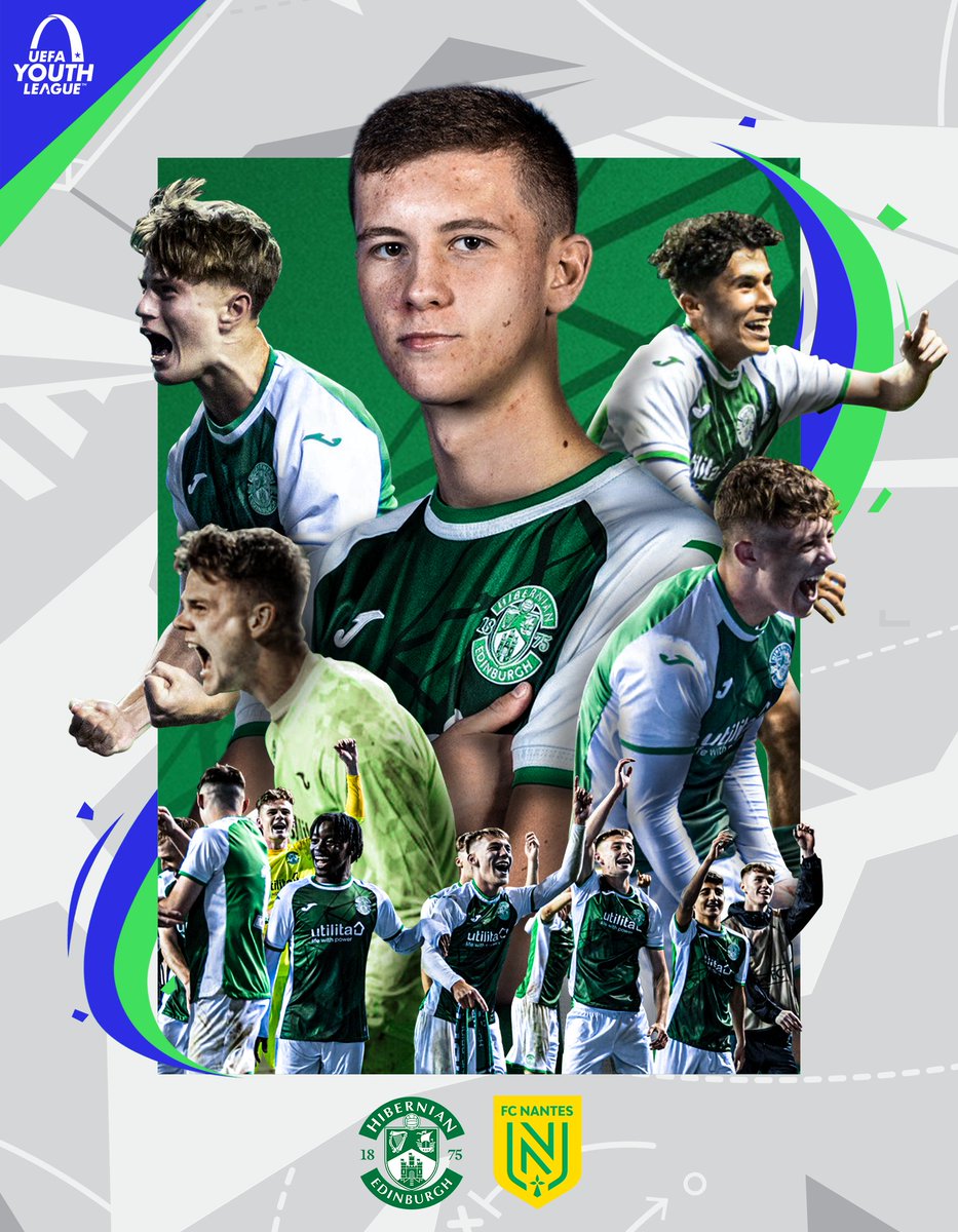 HibernianFC's tweet image. Easter Road hosts @UEFAYouthLeague football once again tonight! 😍

🎟 tinyurl.com/5bt8kr7y

🎨 @Hibs_Edits