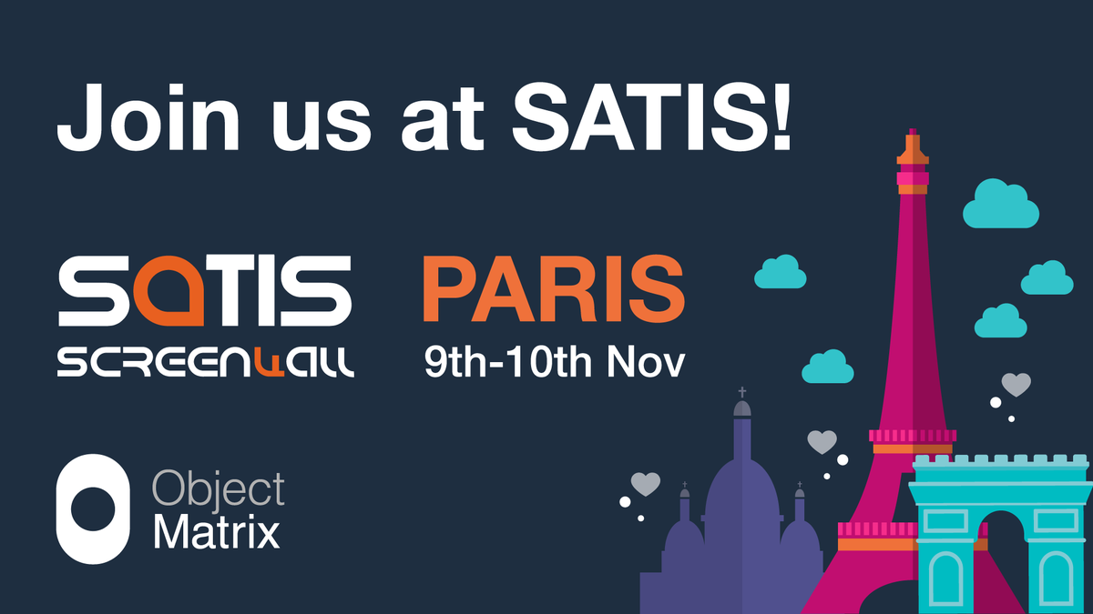 Object_Matrix's tweet photo. We're going to @satisexpo 2022!
Join us in the @IVORY_France lounge for conversations around protecting your media, reusing and monetising your media catalog and much more!
Book a meeting now! 👇
https://t.co/FqdTPes4If
#SATISEXPO #SATISTV #SCREEN4ALL #SATIS2022 https://t.co/Q65dSKf6IU