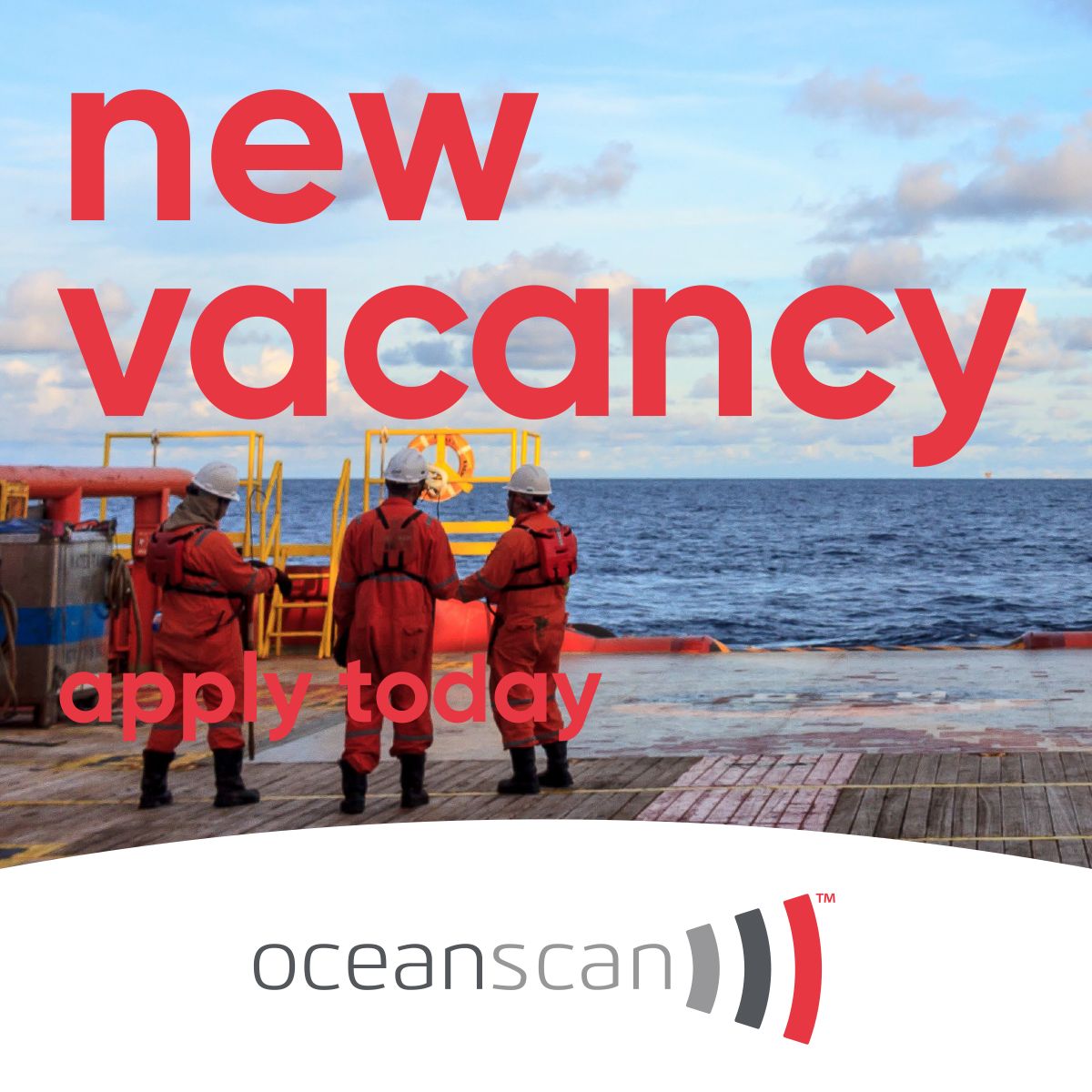 Oceanscan's tweet photo. JOB VACANCY
Title: Surveyor
Date: 31.10.22
Duration: 4 weeks est
Location: Senegal
Please visit https://t.co/oAxHQ2PEFq for more information and other job vacancies.
#SurveyorJobs #JobSearch https://t.co/4bTZhSA43y