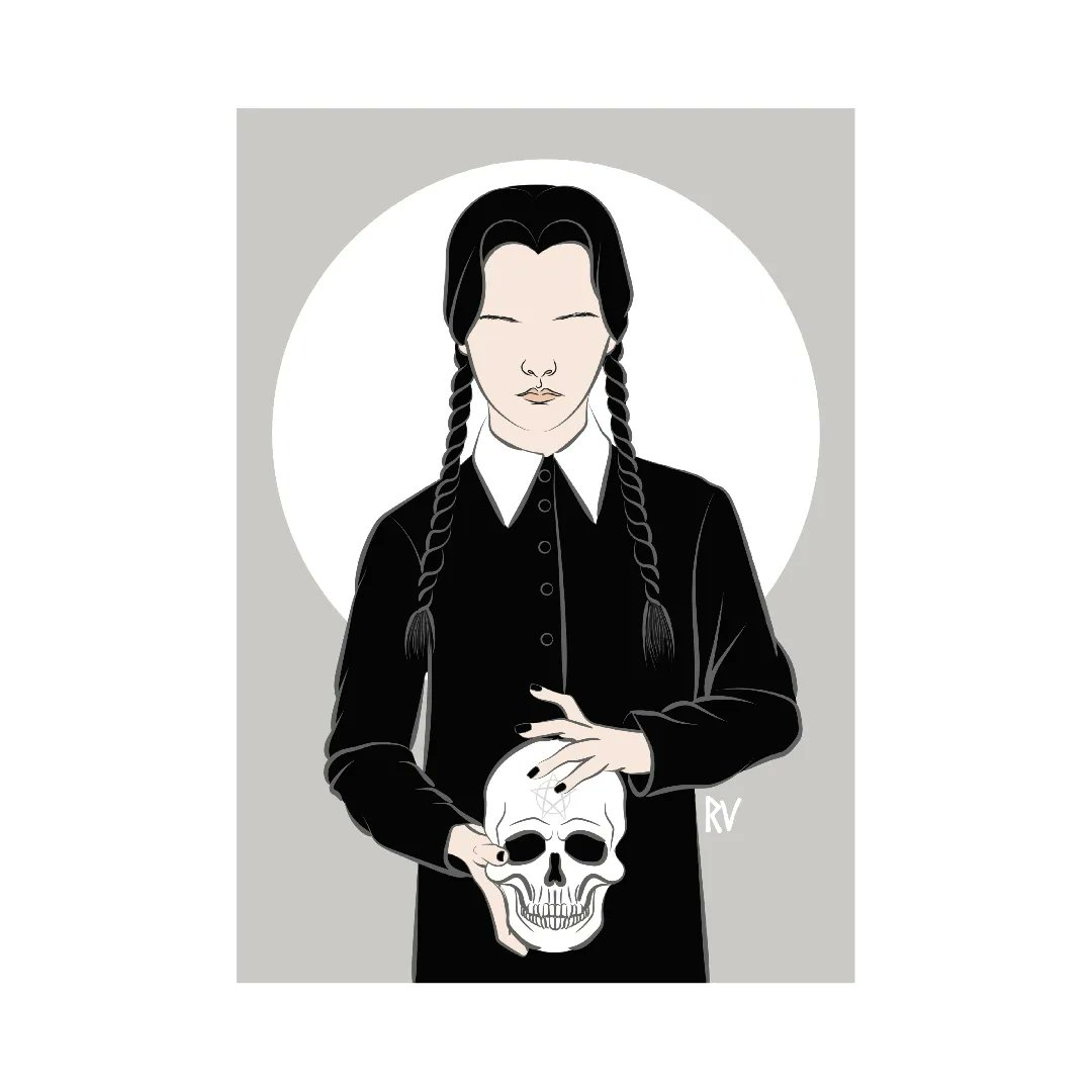 rubenrangelart's tweet photo. ...💀 𝖜𝖊𝖉𝖓𝖊𝖘𝖉𝖆𝖞 𝖆𝖉𝖉𝖆𝖒𝖘 💀
.
Disponible en mi tienda. Link en bio
🦇🎃🦇
.
#rubenrangel
#teror #ladymonster #horrorprint #horrorart #halloween #dark #darkartists #queerartist #wednesdayaddams #thefamilyaddams #addamsfamily #christinaricci #merlinaaddams https://t.co/cGnHYgD8d8