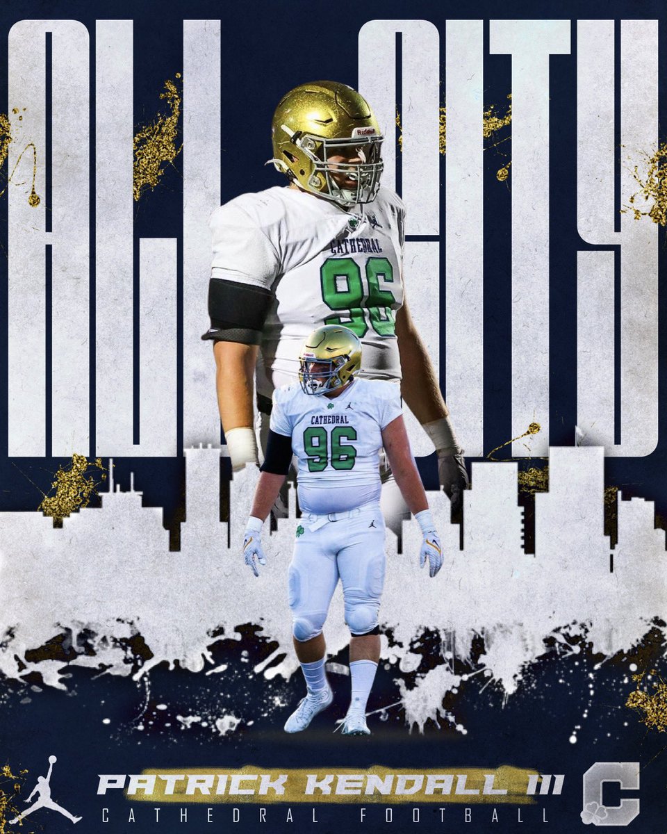 Congrats to @PGK2023 on being named to the All-City Team ☘️🏈