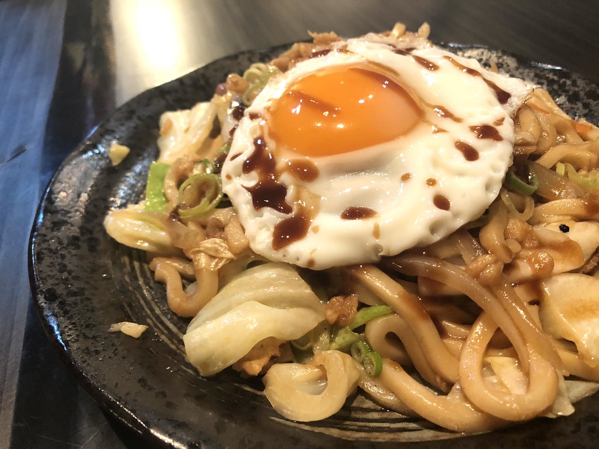 晩御飯は甘辛いソースの『焼きうどん』♪♪♪