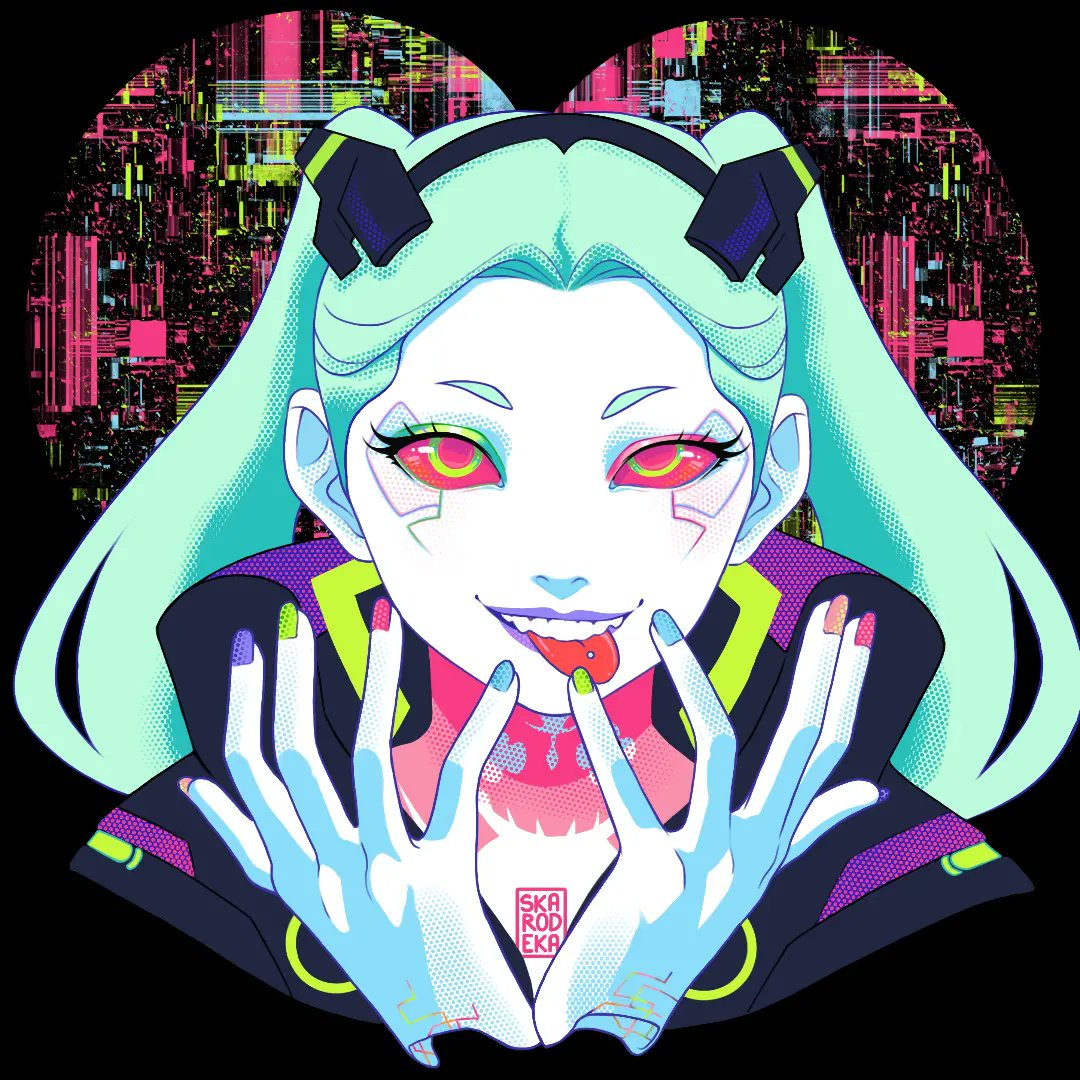 Sticker test with Rebecca my beloved #EdgerunnersRebecca #Edgerunners #CyberpunkEdgerunners