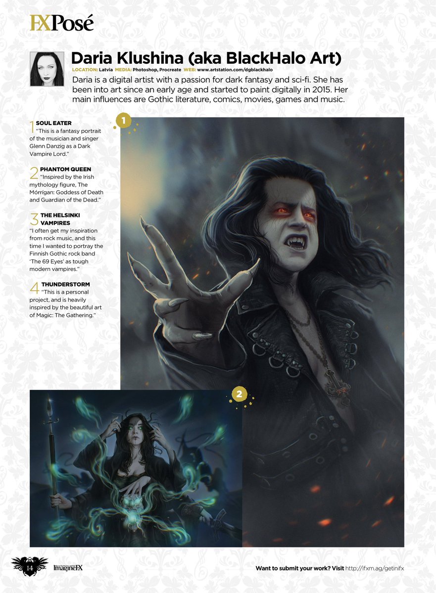 DariaBlackHalo's tweet photo. The latest issue of #ImagineFX magazine is officially out β€οΈβπ₯ #fxpose https://t.co/0QQmCCmWh7