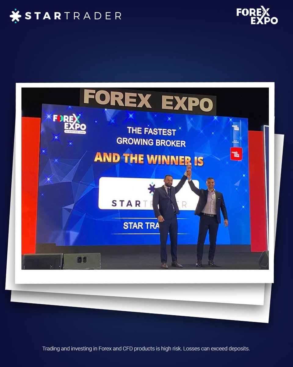 STARTRADER_idn's tweet photo. STARTRADER mendapatkan penghargaan "The Fastest Growing Broker" di Forex Expo Dubai 2022. Proud of us!🤩🥳🏆

#STARTRADER #SPACEY #dubaiexpo #expo2022 #titanumsponsor #forexexpodubai2022 #forexbroker https://t.co/UEEYYcnLkO