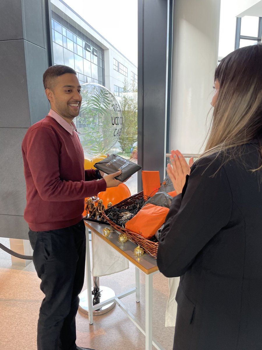 ucdsnmhs's tweet photo. Spot prizes going down a treat! Make sure to pop in to the Kevin Barry Gallery for our World Mental Health Connect Cafe event. Wonderfully organised by the Mental Health Team @MentalHealthIrl #mentalhealth https://t.co/kJBvJaTv9a