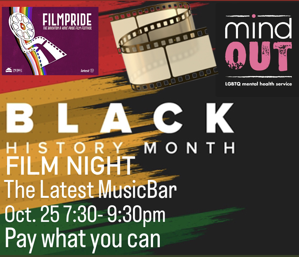 Tonight at Latest Music Bar we're celebrating #BlackHistoryMonth with our LGBTQ Film Night! Pay what you can &amp; enjoy a range of films from Black LGBTQ writers, director protagonists &amp; filmmakers. Tickets here, wegottickets.com/event/560228/