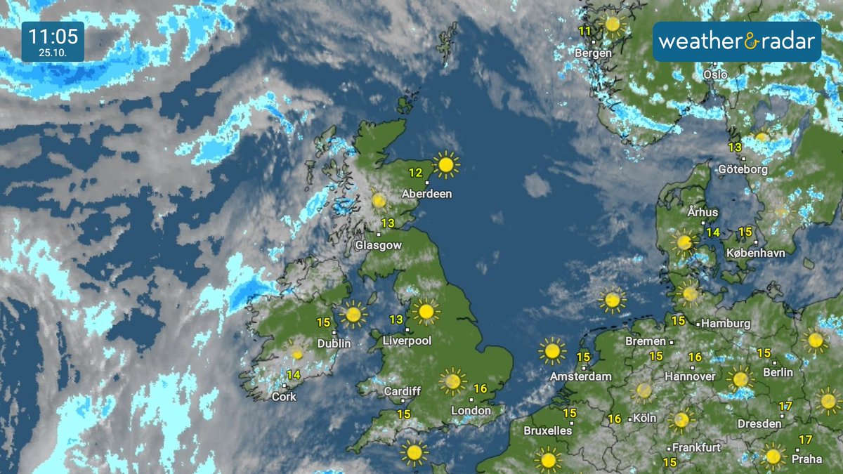 WeatherRadar_UK's tweet photo. Current conditions on the WeatherRadar across the UK &amp; Ireland for the solar eclipse.
Did you manage to catch it yet?🌒😎 You have until around 11.45am!

#solareclipse #solareclipse2022 #uksolareclipse #ukeclipse #partialsolareclipse https://t.co/GX0DG1pnXG