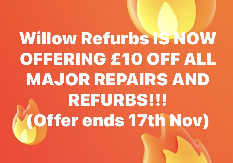 Don’t forget the amazing discount I’m running for a whole month 🤩 

Message me for more info
#willowrefurbs #cricketbatrepairs #cricketbatrefurbs #cricketbatsales #cricketbatsforsale 

Also follow my Twitter page for future updates on projects and sales @willowrefurbs22