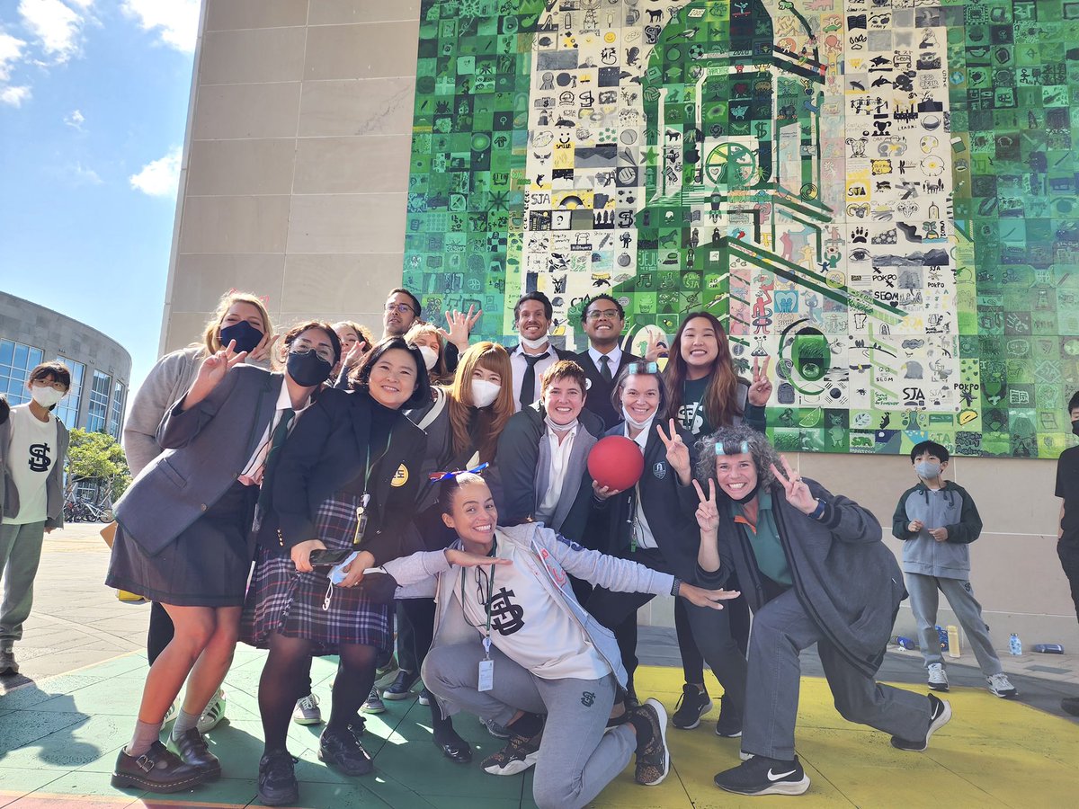 Teachers dressed as students. Love my ES team and our Spirit Week themed day. ❤️ <a href="/SJA_Jeju/">SJA Jeju</a> #sja_jeju