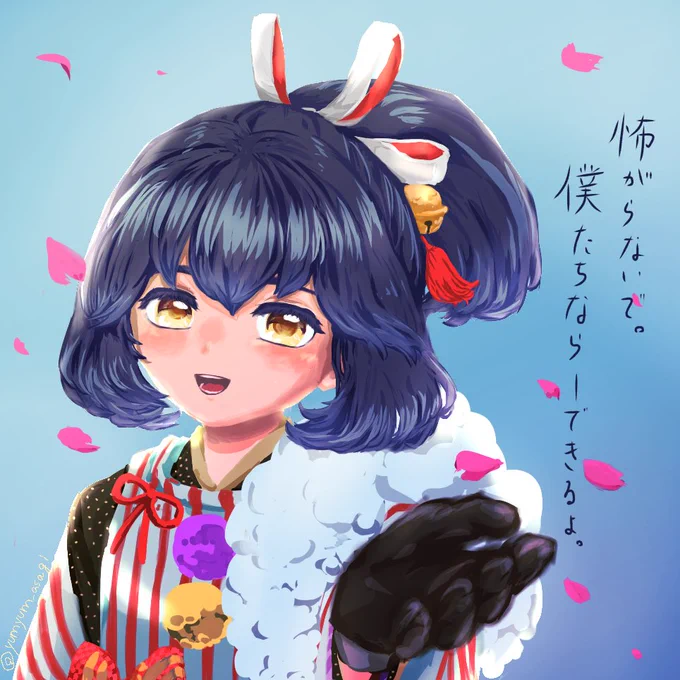 ふんわりヨミくん厚塗り初めてだけど楽しかった〜#オトカドール  #ソロモンプログラム#そろぷファンアート 
