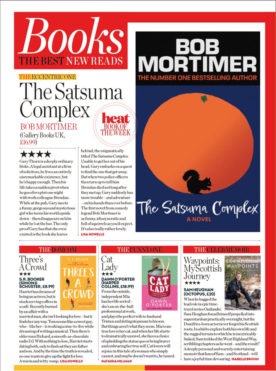 It's a seasonally mild @heatworld day, but I'll warm you up anyway with these treats from @RealBobMortimer @simonbooker @DawnOPorter and @SamHeughan @GalleryBooks @simonschuster @HarperCollinsUK @Octopus_Books