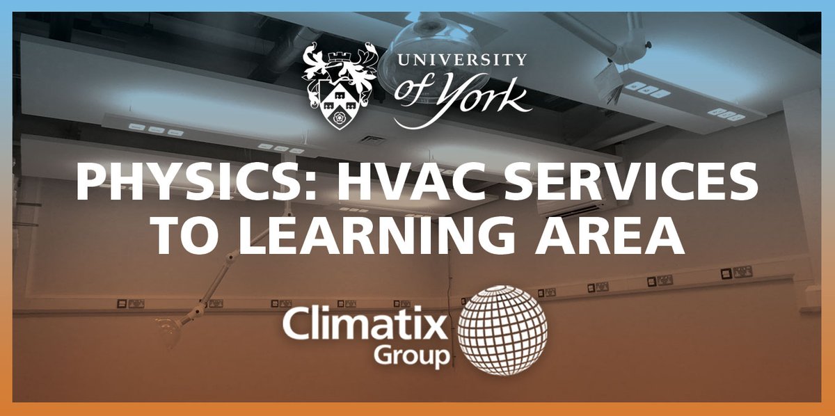<a href="/climatixgroup/">Climatix-Group</a> team onsite to deliver to our high standards of HVAC services to key learning areas  <a href="/UniOfYork/">University of York</a> .  Visit climatix-group.com #hvac #Mechanical #buildings
