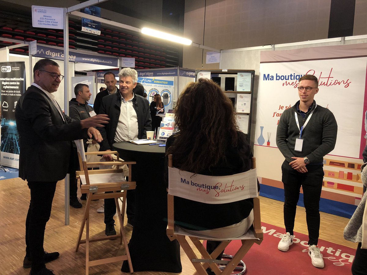 cci_paca's tweet photo. Premières images du #reseauCCI sur #FDnumSud à Gap ce mardi 📷 Tous mobilisés, élus et collaborateurs, pour apporter des solutions #transitionnumerique #tpe #commerces https://t.co/umOQwcPouO