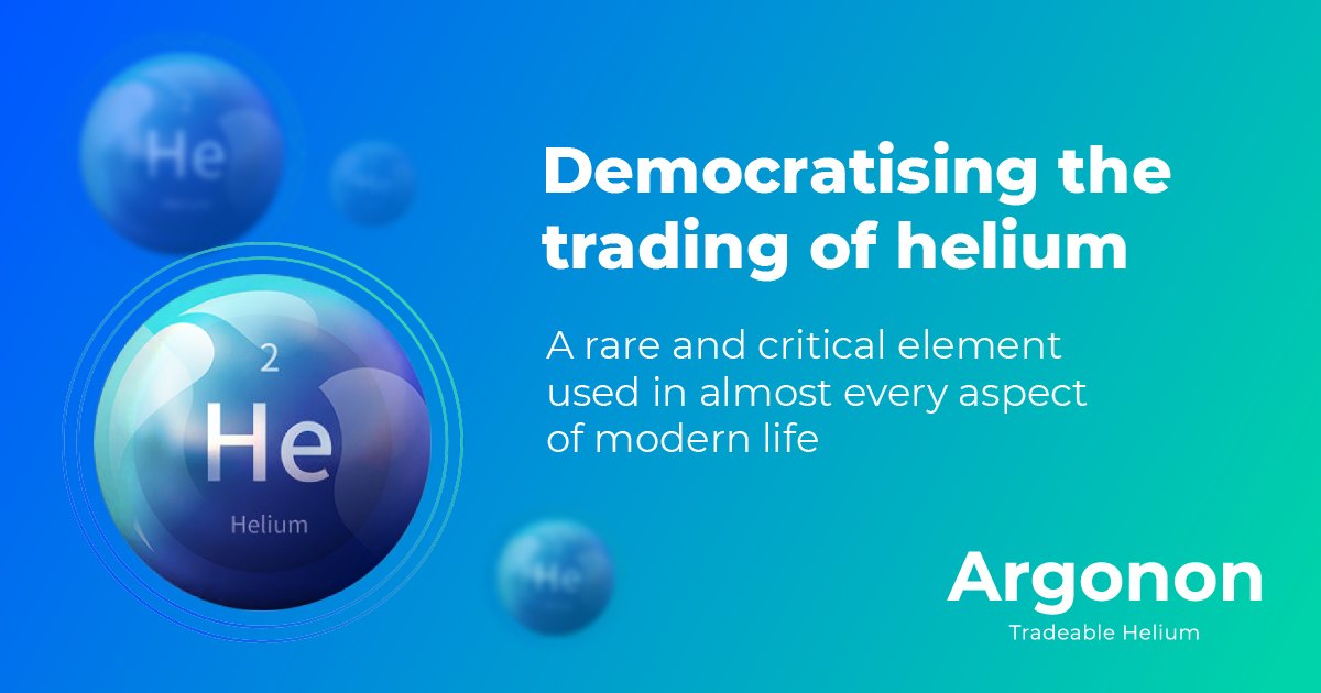Argonon: making helium a more mainstream commodity tweet media