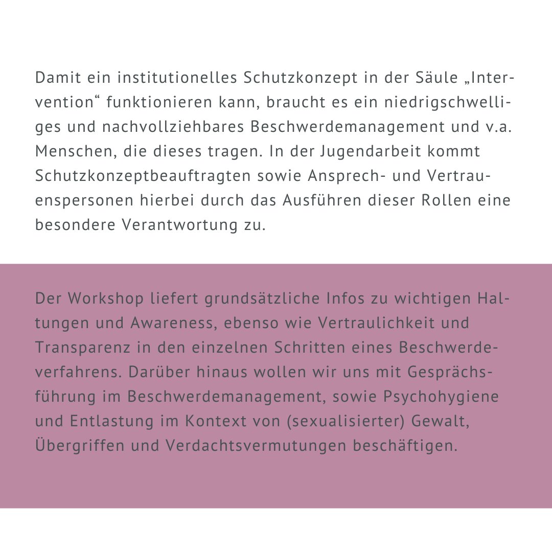 agfjhamburg's tweet photo. Qualifizierungsworkshop
für #Schutzkonzept-Beauftragte sowie Ansprech- &amp; #Vertrauenspersonen aus #Jugendverbänden

Samstag, 26.11.2022, 10:00 bis 17:00 

Eine #Fortbildung der @agfjhamburg 
mit Referent*innen von Allerleirauh e.V.

Alle Infos hier: https://t.co/y1amBNV4Q4 https://t.co/wjqi9p5qgM