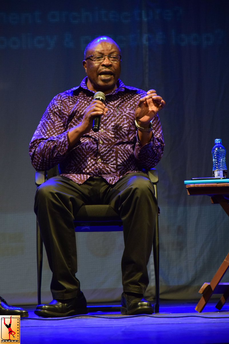 SarakasiTrust's tweet photo. " We must interrogate the extent to which the creative sector is integrated into other sectors. Art and culture need to be mechanised into all aspects of our lives." 

Prof. @kimaniwanjogu at the #psfcommissioning https://t.co/14aZwMXegK