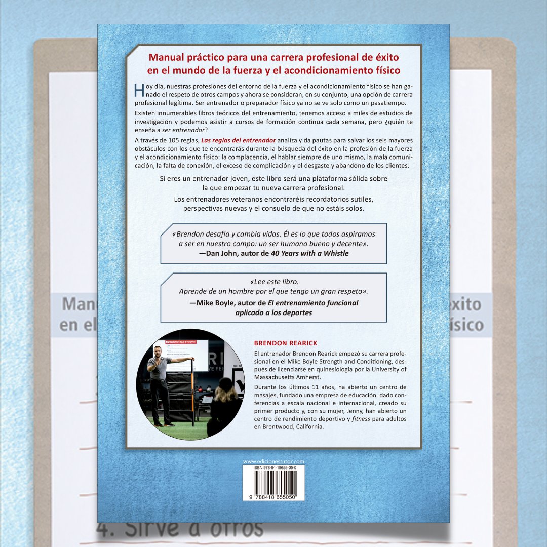 edicionestutor's tweet photo. ➡️Las reglas del #entrenador. #CoachingRules
➡️A través de 105 reglas, analiza y da pautas para salvar los 👉6 mayores obstáculos con los que te encontrarás durante la búsqueda del éxito en la ☑️profesión de la #fuerza y el ☑️acondicionamiento físico.
📚https://t.co/hi8anuGIn8 https://t.co/I2S4ERWTgg