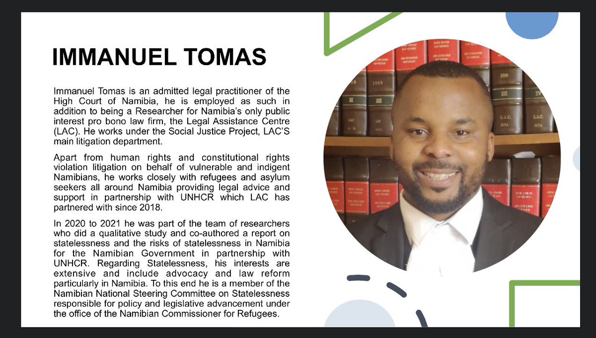 NetworkSouthern's tweet photo. Whoβs who?
Meet our colleague Namibia π³π¦
#StatelessnessTraining22 #endstatelessness #freedominbelonging https://t.co/ZLSxcmpqVi