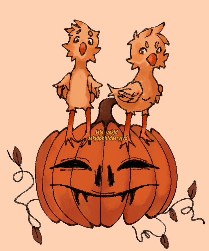 nelieee0's tweet photo. #chick #halloween #pumpkin #art #arte #myart #minhaart #desenho #drawing #pintinho #abobora https://t.co/IwMYGAV8mN