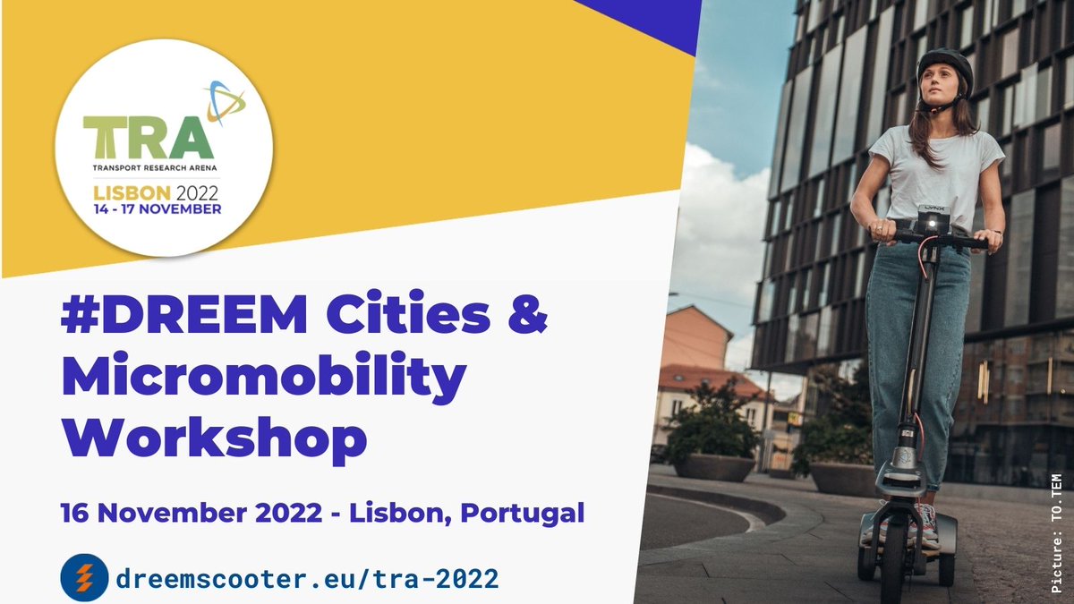Infl8_'s tweet image. As part of the #DREEM project, we will be present at #TRA2022🌍 
The largest European research and technology conference on transport and mobility.
Themed 2022 : “Moving together – reimagining mobility worldwide”🚲

@DREEMscooter @TRA_Conference