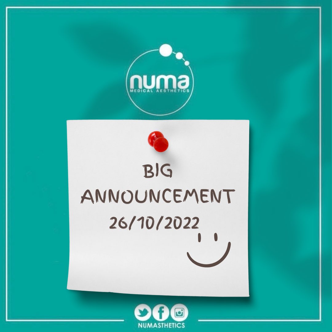 numasthetics's tweet photo. We have a big announcement to make tomorrow 26/10/2022 📣

Turn on your notifications 💃 

it’s BIG ‼️ https://t.co/fhydA8lYNo