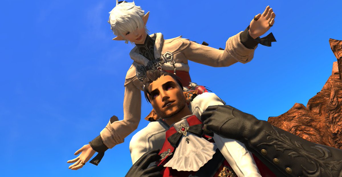 BigWolfPup1's tweet photo. “Well, one of us has to be the fun dad!”
god what even is the ship name with Fourchenault
#gpose #fourchenault #alisaie #elezen #FFXIV https://t.co/5Ma2jOgWi9