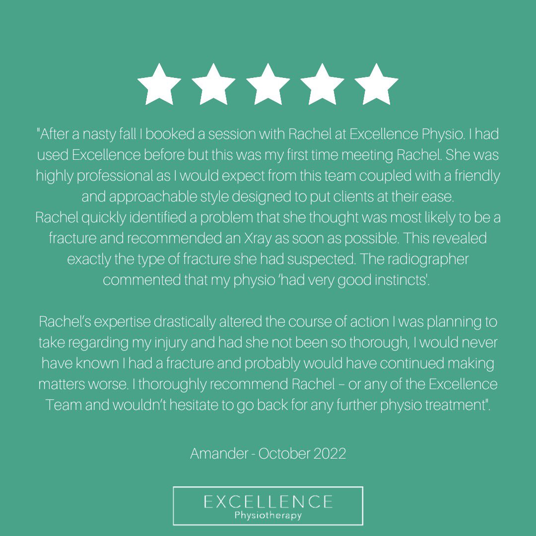 Some lovely feedback from a recent client.

Our team are always happy to help and if we can’t then we’ll help direct you to where you need to go 👍🏻

#physio #oakham