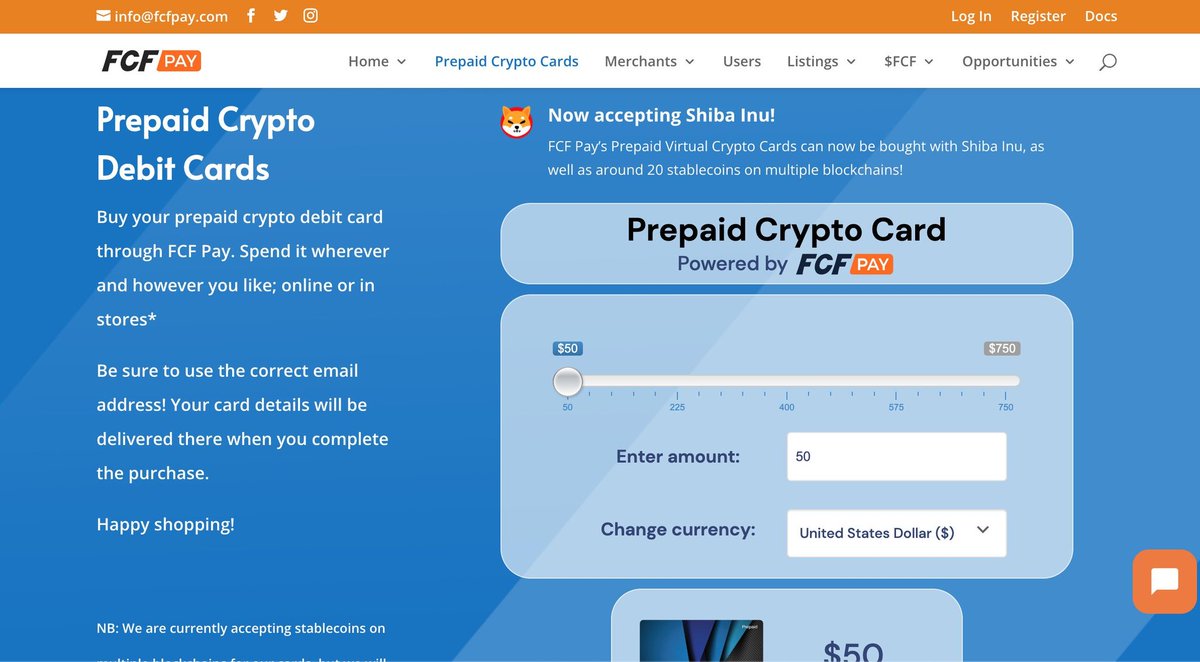 WorldofReward's tweet photo. @WhaleEverything Great news in the FCF ecosystem, Load your @fcfpay #Visa card with cryptocurrencies and use @fcfpay at @amazon @netflix among others

Check now and get your card:
https://t.co/3WCC8EPk4e

#passiveincome #cryptocurrency #paymentcrypto #paymentsolutions #shibainu #shibaarmy https://t.co/kAhvRU5q5V
