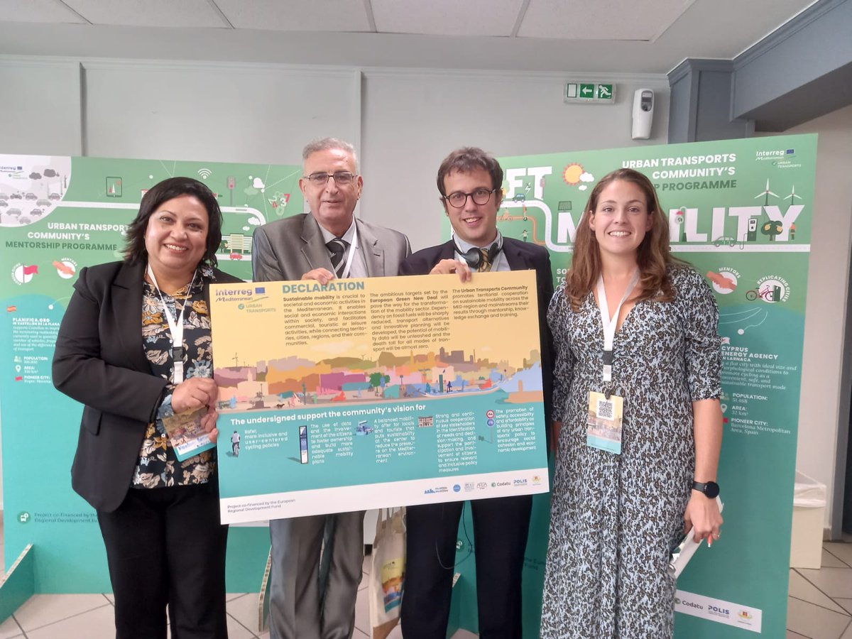 MedCities's tweet photo. (4) Being with some #MedCities city members such as #Sfax, #Nabeul, #Agadir, #Tetouan, #Mersin, & @BashkiaDurres at @MEDCommTrans final event make the sessions and discussions even reacher for our association. Time to exchange about real #softmobility measures & future actions! https://t.co/iZPYGJs7wb