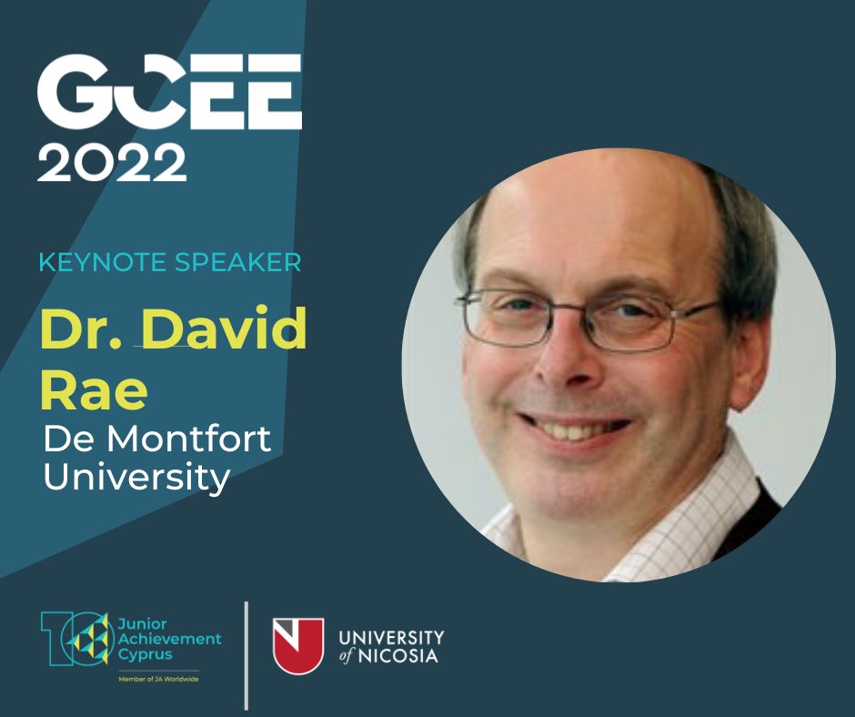 The 1st speaker at the 1st Global Conference in Entrepreneurship Education has been announced 📣 Dr. David Rae is a professor of enterprise and director of the Centre for Enterprise & Innovation at Leicester Castle Business School, De Montfort University, Leicester, UK 👏🏻💙💚