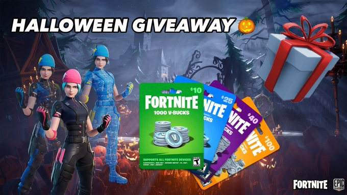 IGiveVbucksCode's tweet photo. LE PLUS GRAND CADEAU D'HALLOWEEN DE FORTNITE 🎃
-Liker , t'abonner avec la notification et retweet
RECOMPENSES :
-Codes vbucks
-Cadeaux de la boutique d'objet
(FIN LE 30 OCTOBRE) https://t.co/8FY5pDW1ut