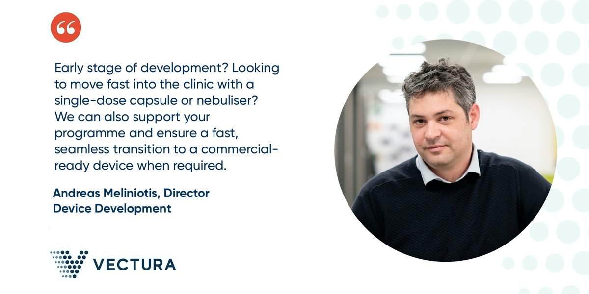 Meet Andreas Meliniotis and our team at <a href="/CPHI_Events/">CPHI</a> Frankfurt, Germany 1-3 November 2022, Hall 9.0 stand 90F71. We'll be happy to discuss your project. Book a meeting at vectura.com/contact
#cphifrankfurt #CDMO #inhalation