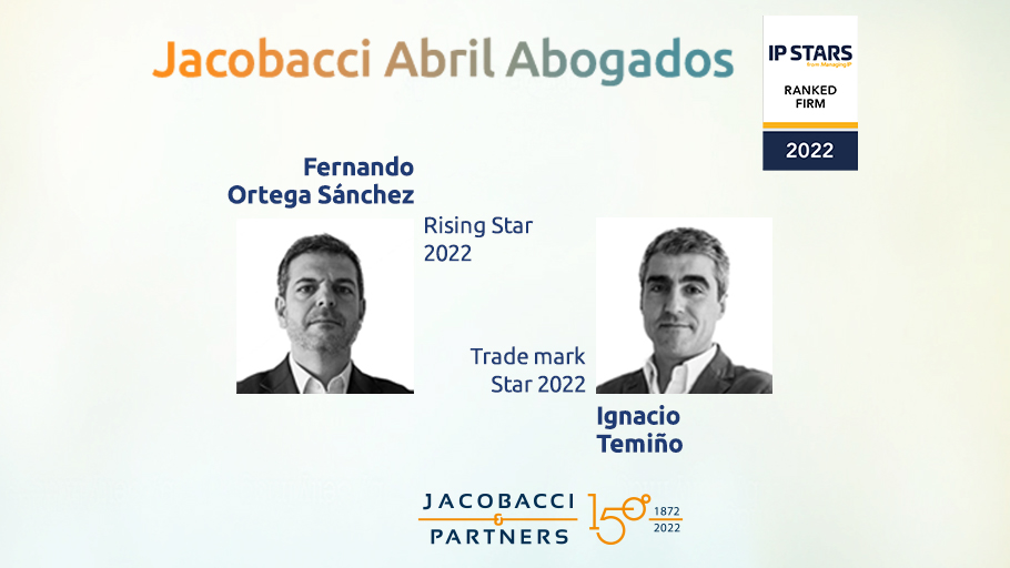 JacobacciIP's tweet photo. #IPSTARS2022
Also @Abrilabogados among the companies highlighted by @IP_STARS.
Fernando Ortega Sanchez and Ignacio Temino among award-winning professionals.
#JacobacciIP #IPstars #patent #trademark
@IP_STARS @ManagingIP https://t.co/5iCqP1yZaC